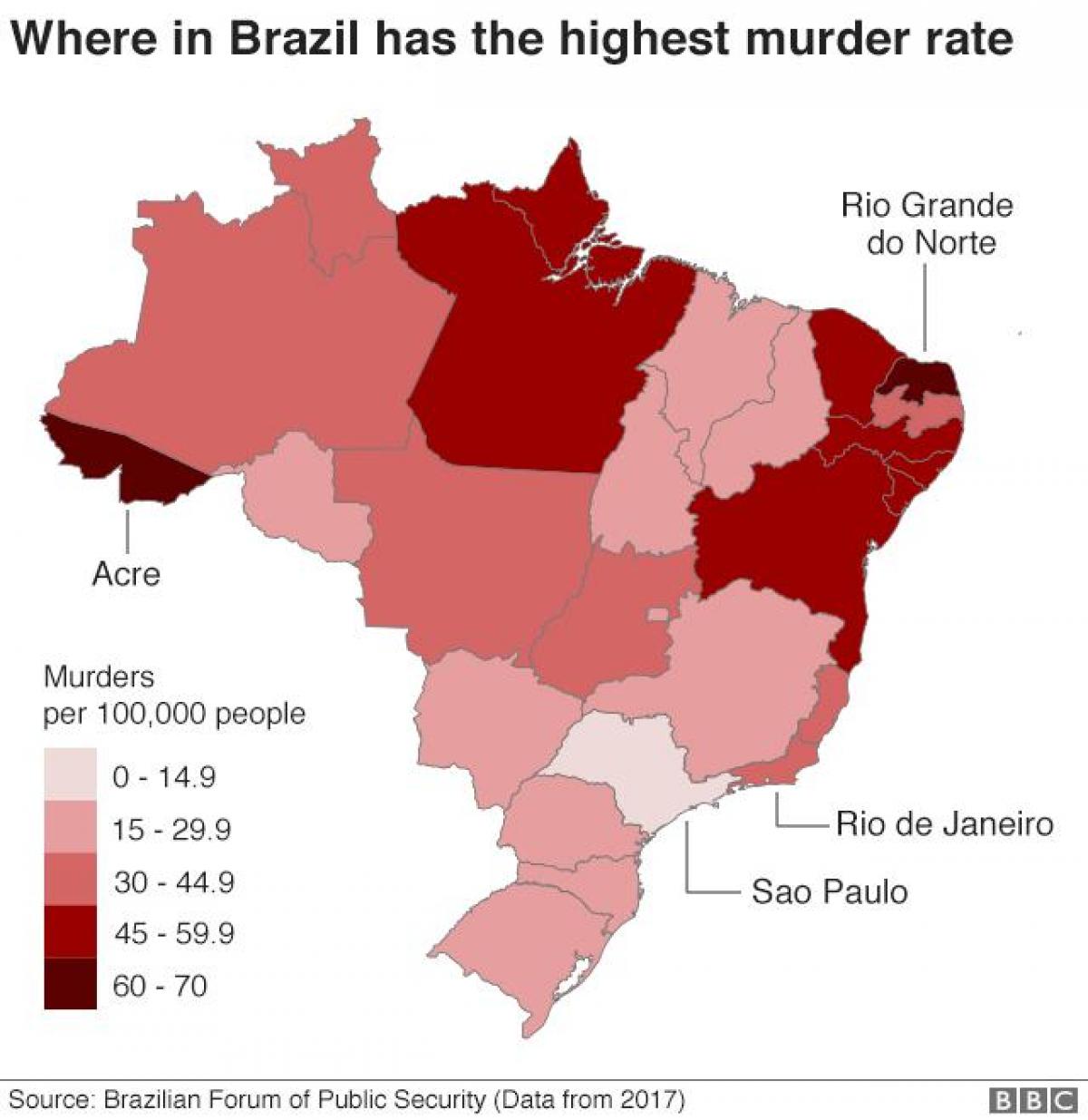 mapa do Brasil o crime