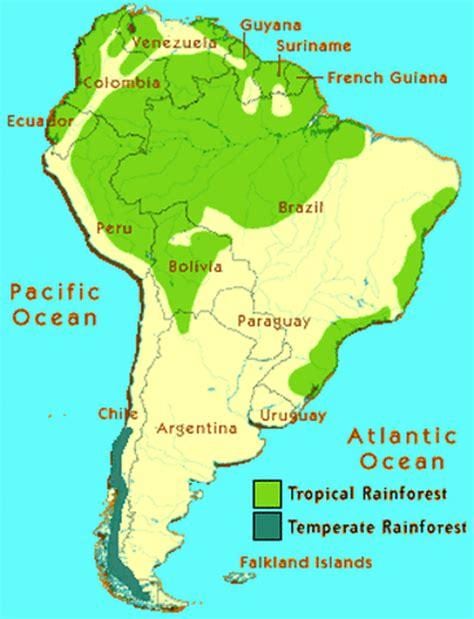 floresta tropical no Brasil mapa