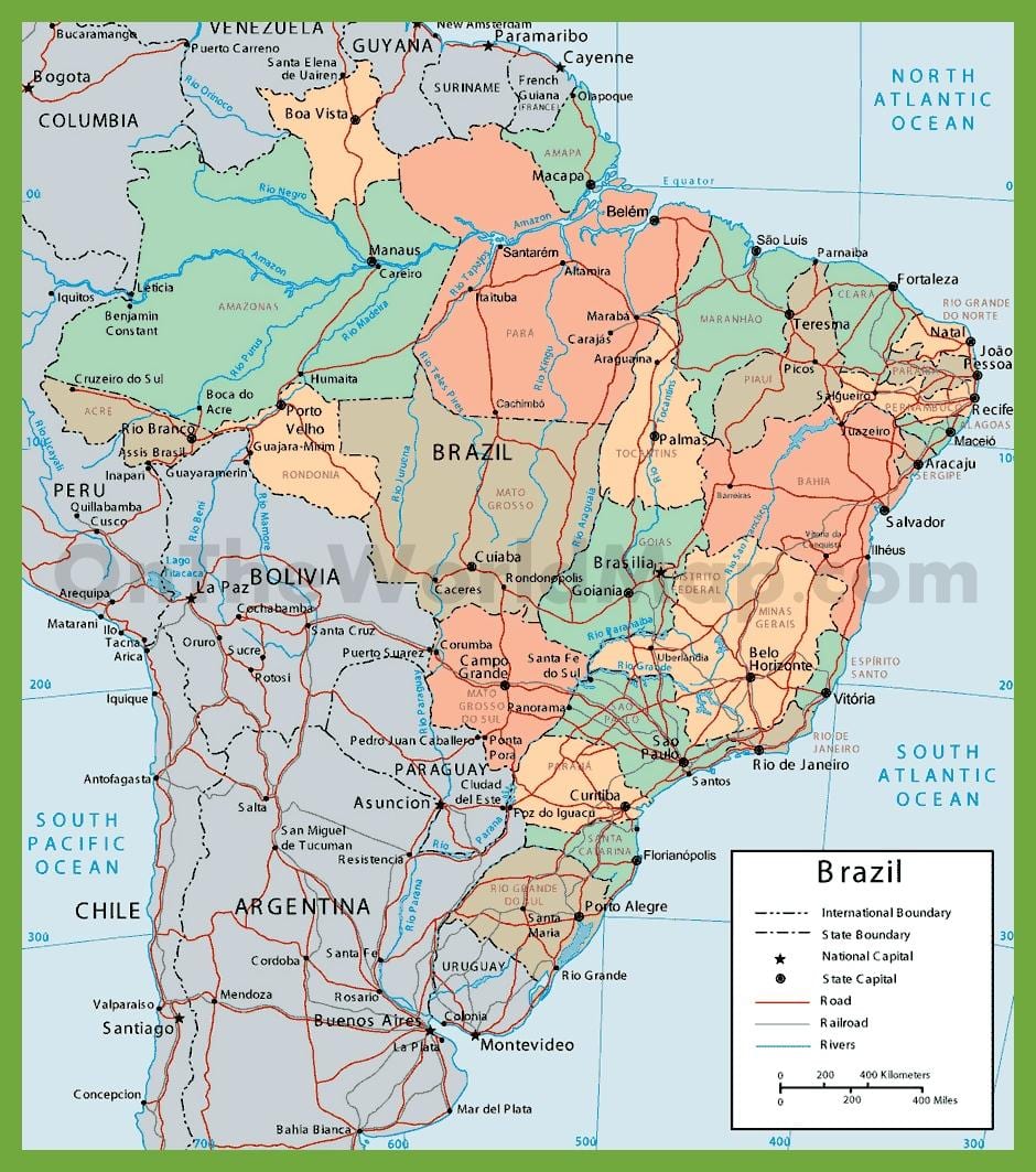 mapa político do Brasil
