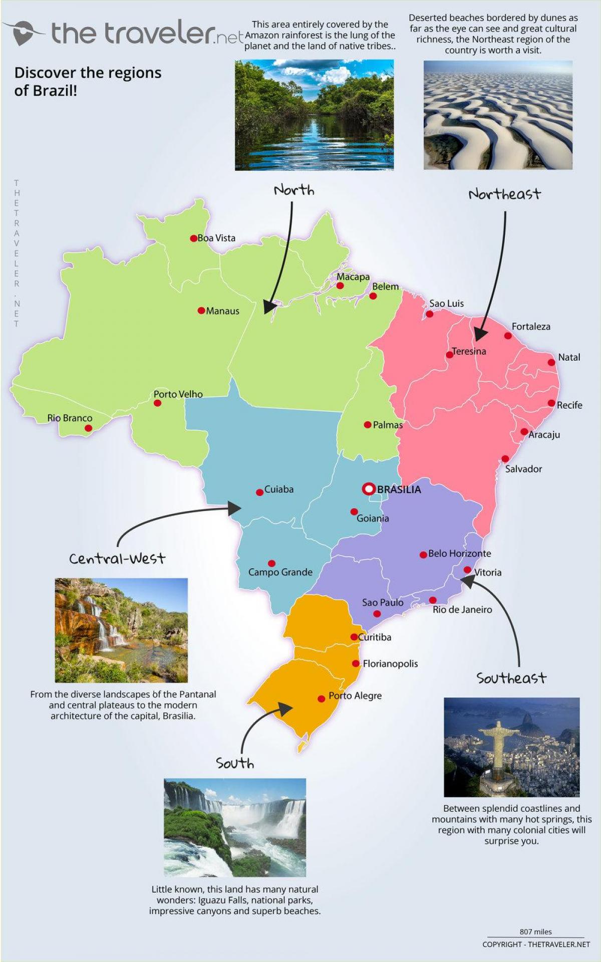 mapa do Brasil atração