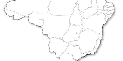Mapa do brasil em branco