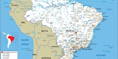 Mapa rodoviário do Brasil